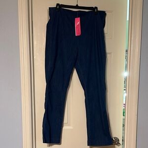 BNWT SZ 16 Lilly Pulitzer Blue Denim ocean cay Jean